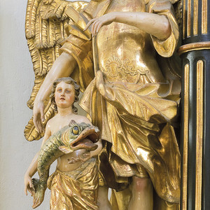 Erzengel Raphael mit Tobias / Foto: Pfarre Graz-Mariahilf